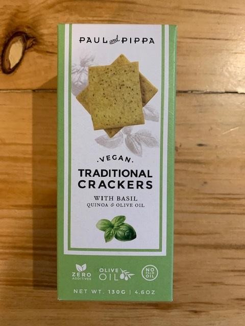 Paul & Pippa Vegan Basil Crackers