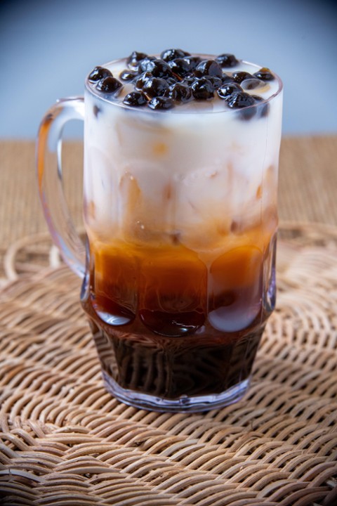 Thai iced tea boba