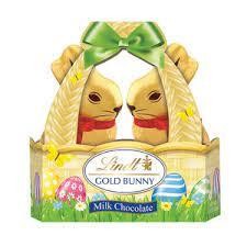 Lindt Milk Chocolate Gold Bunny 2/pc Basket