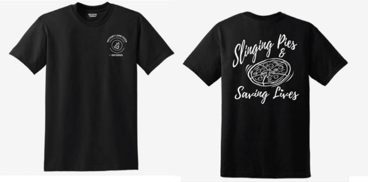 T-Shirt “Slinging pies and saving lives.”