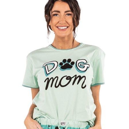 Dog Mom PJ Tee L