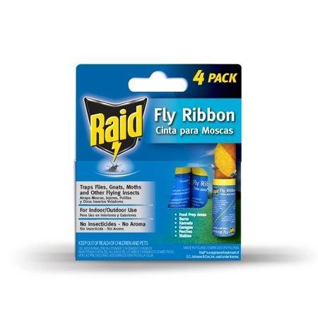 Raid Fly Ribbons  Fly Traps 4 Count