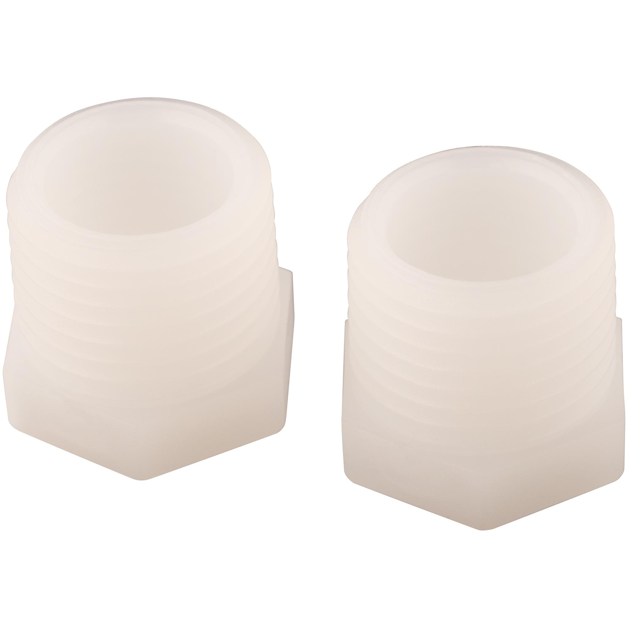 Water Heater Drain Plug - Pack of 2,1/2 Inch , White