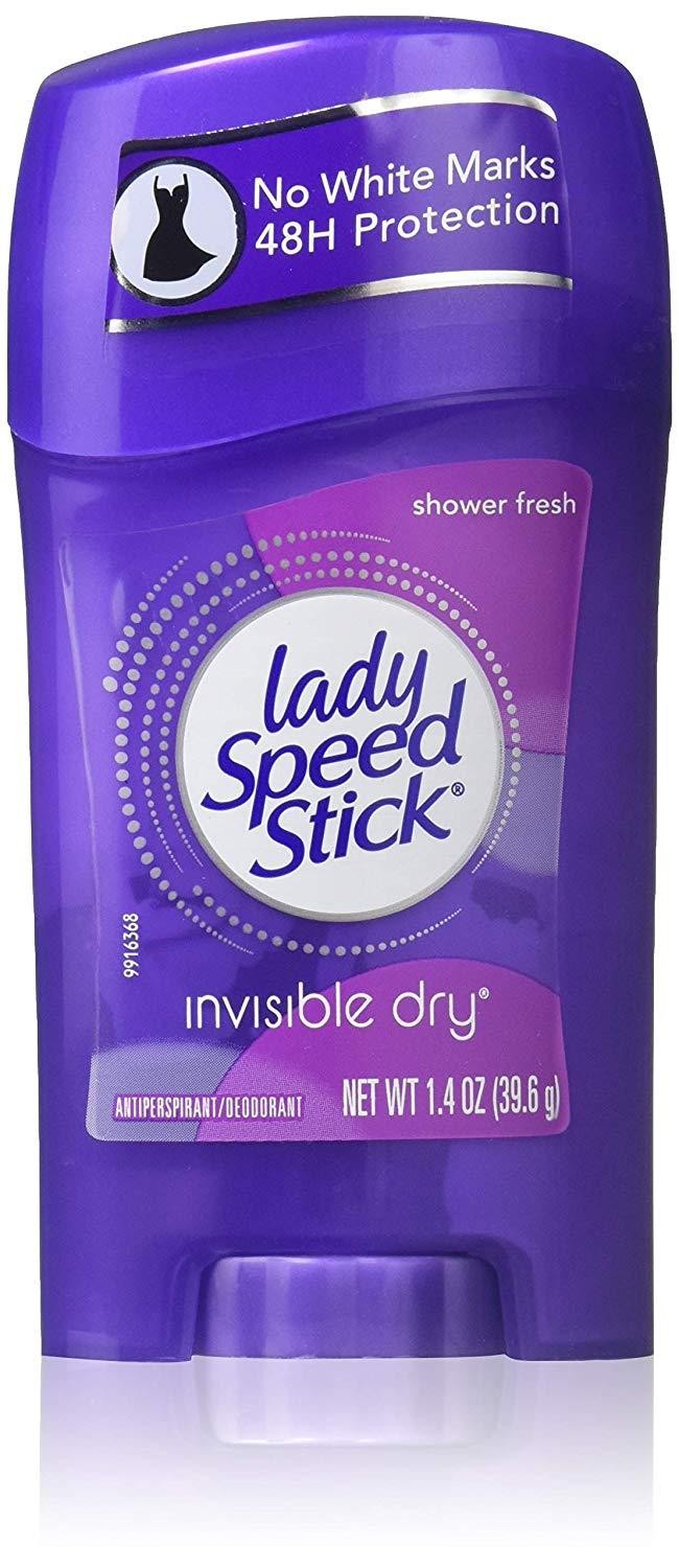 Lady Speed Stick Invisible Dry Antiperspirant Deodorant Shower Fresh 1.4 Oz