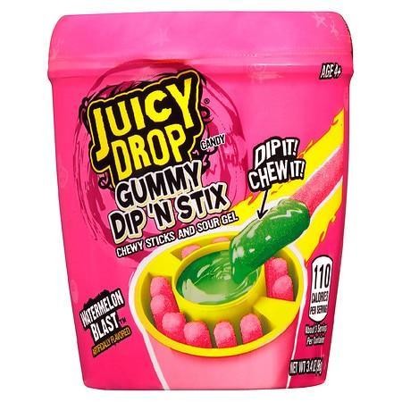 Juicy Drop Gummies Dip N Stix Gummy Candy Assortment - 3.4 Oz