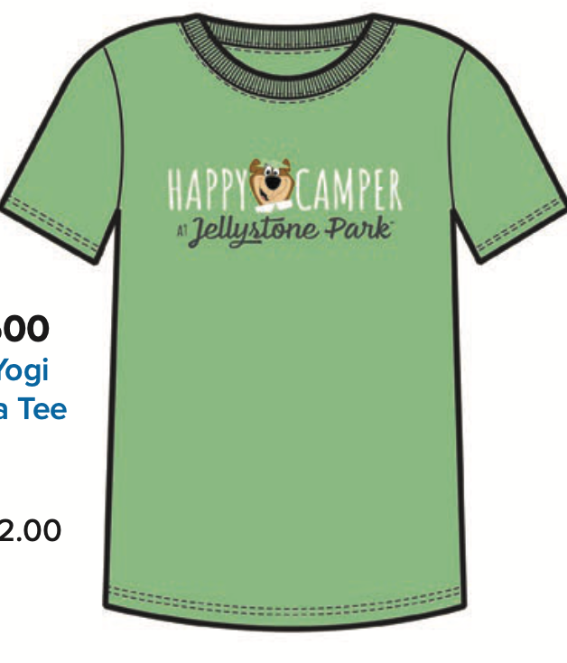 Jellystone Park Happy Camper Pajama T-Shirt - Green (L)