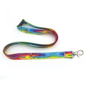 Jellystone Park Rainbow Tie-Dye Lanyard