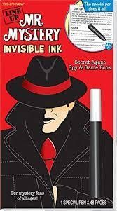 Line Up Mr. Mystery Invisible Ink