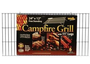Campfire Grill Grid with Folding Legs  12 X24