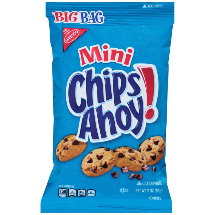 Mini Chocolate Chip Cookies 3 Oz