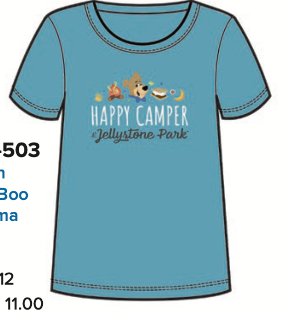 Jellystone Park Happy Camper Pajama T-Shirt - Blue (YM)