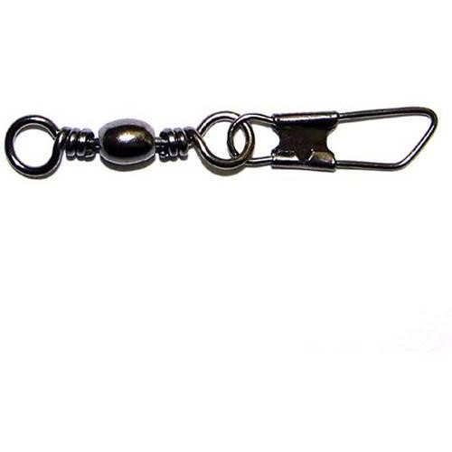 Eagle Claw Barrell Swivel - Black, Size 7 & Pack of 6