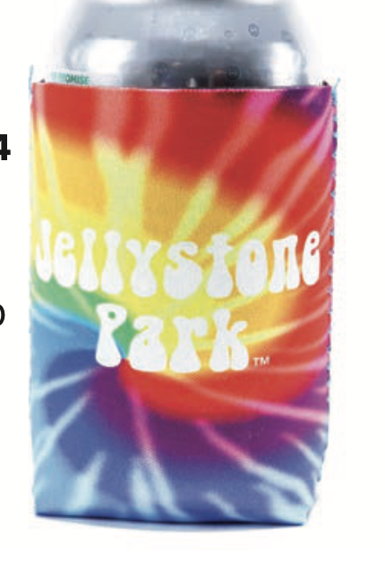 Jellystone Rainbow Tie-Dye Koozie