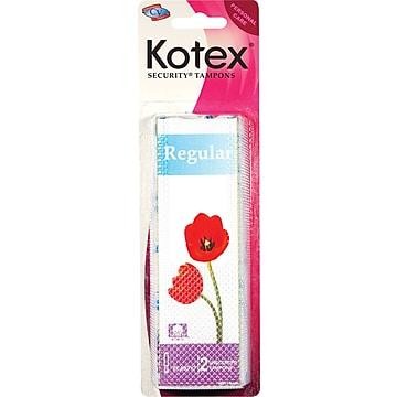 Kotex Travel Size Tampons, 2 Pack