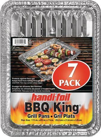 Plaques Pour Barbecue Handi-Foil BBQ King, Paq. 7