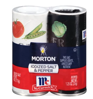 MORTON Iodized Salt & Pepper