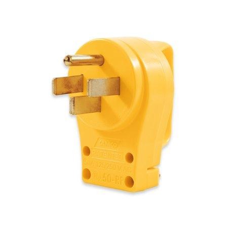 50amp Powergrip Repl Male Plug 125-250v/12500w