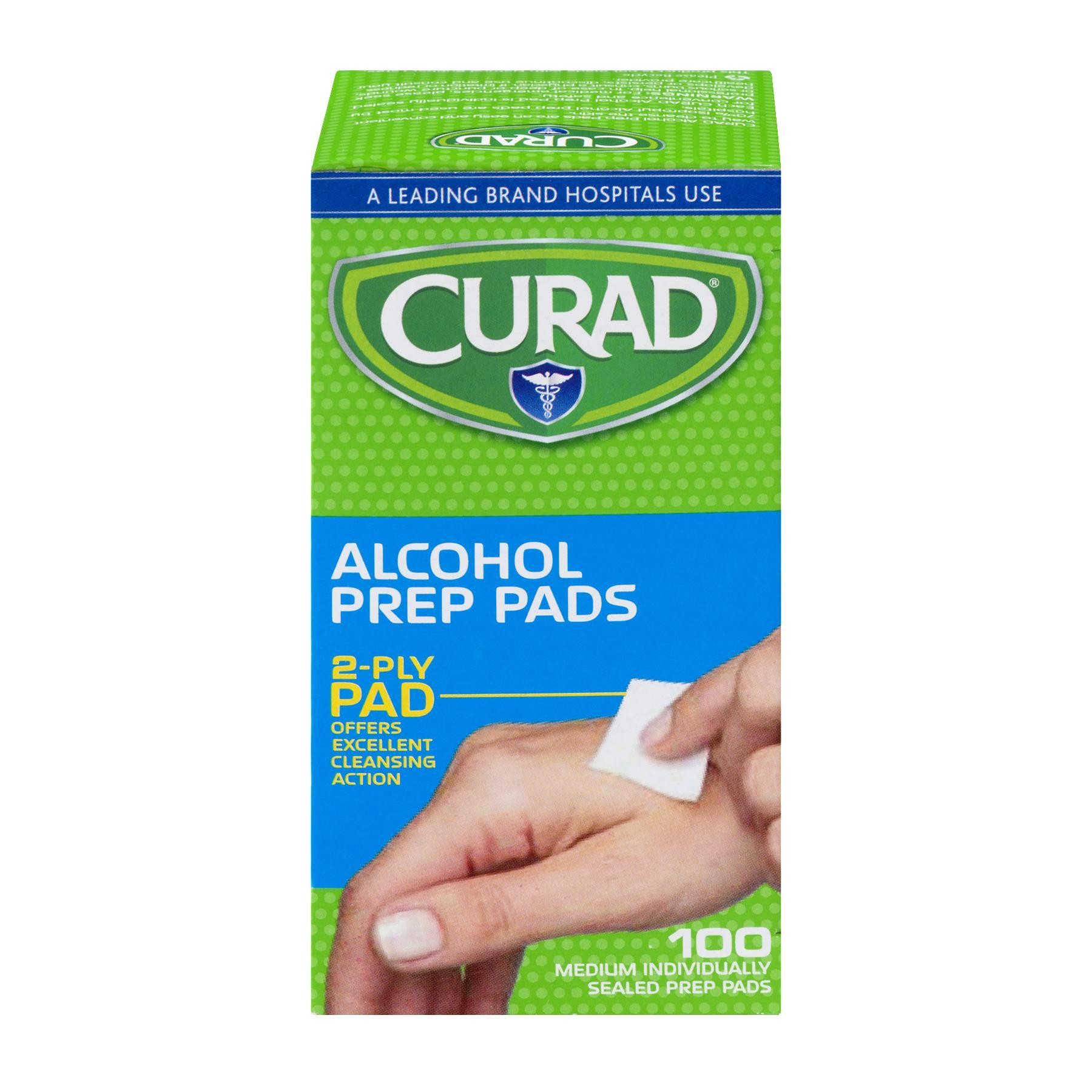 Curad Alcohol Prep Pads  100 Ct.