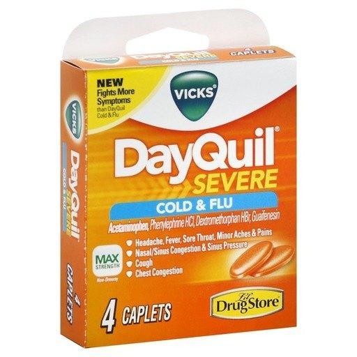 Vicks Dayquil Severe Cold & Flu Tablets 4ct