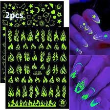 Glow in the Dark Nail Decals