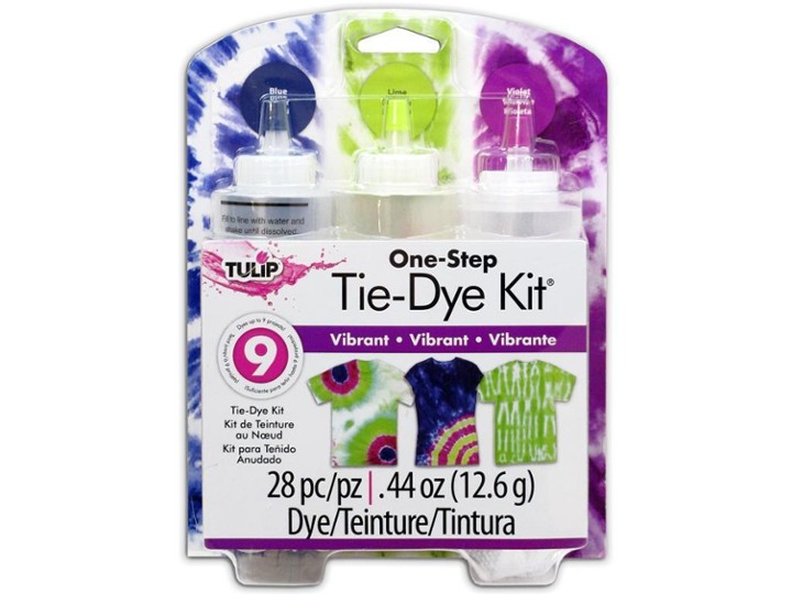 One-Step Tie-Dye Kit - Blue / Lime / Violet
