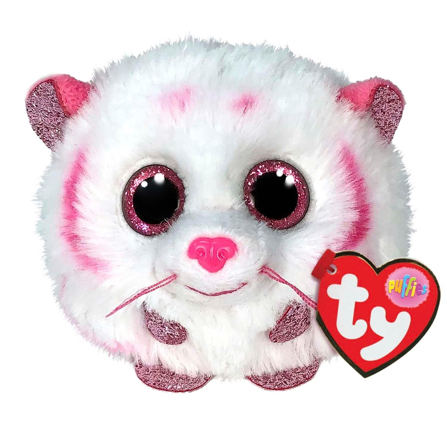 Puffies Tabor Pink & White Mouse