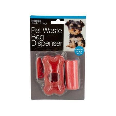 Pet Waste Bag Dispenser with Bags assorted colors