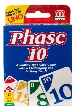 Phase 10 Card Game  Family Game for Adults & Kids  Challenging & Exciting Rummy-style Play