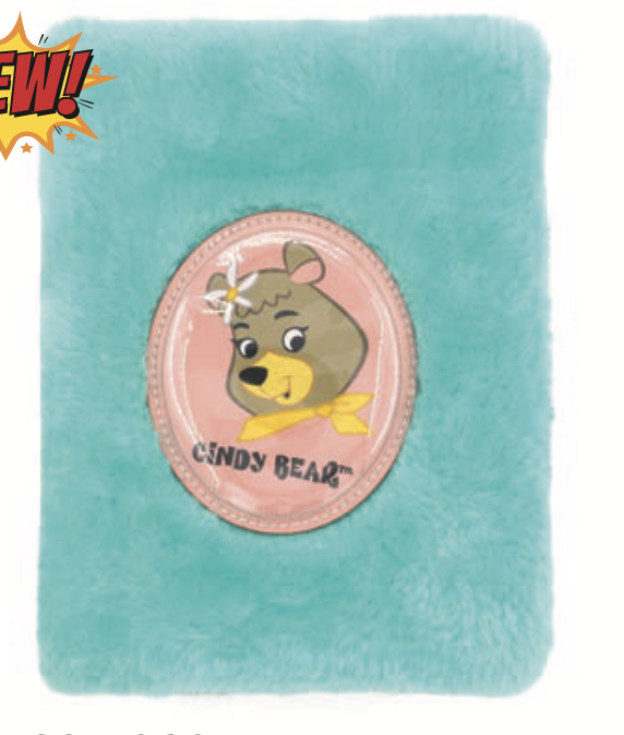 Cindy Bear Teal Plush Notebook