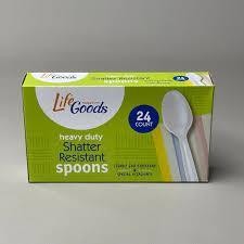 Shatter Resistant Spoons - 24 Count