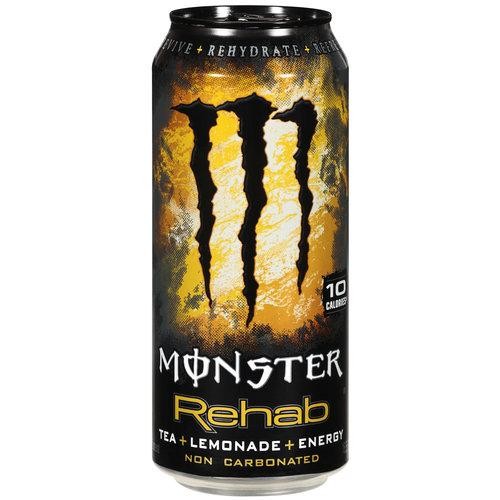 Monster Energy, Rehab Tea and Lemonade, 15.5 Oz