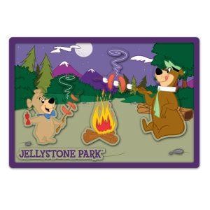 Jellystone Purple Window Campfire Magnet