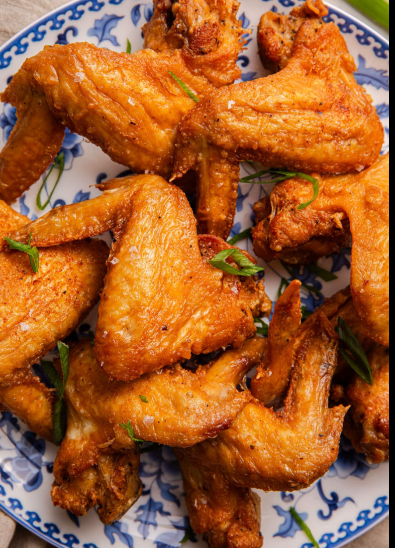 STARTER WINGS- FOUR WHOLE FRIED