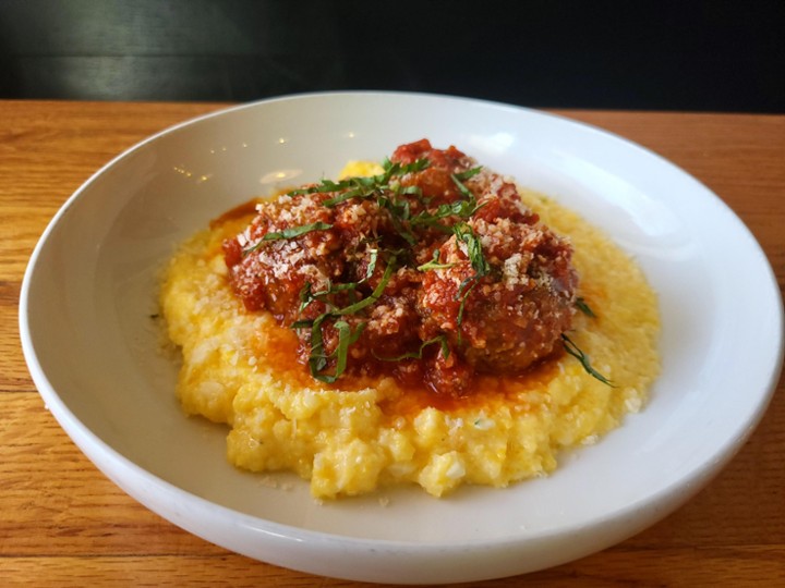 Meatballs and Polenta