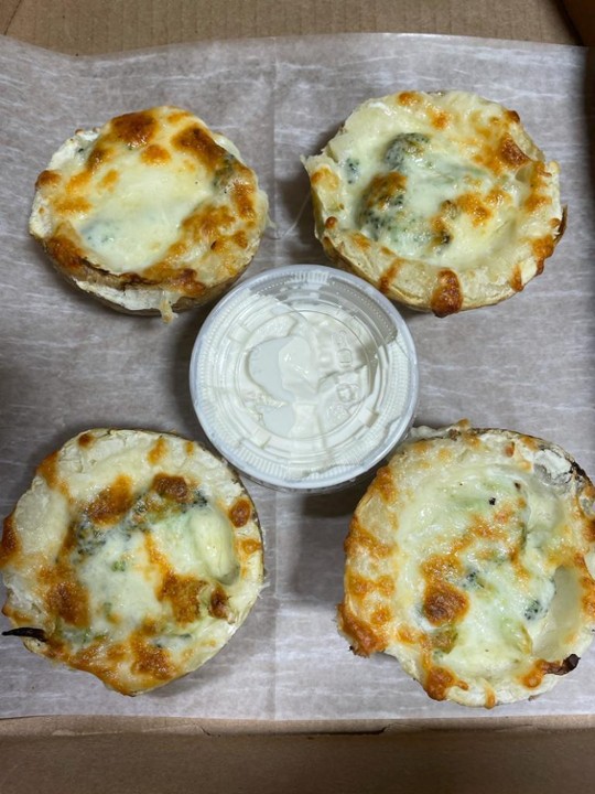 Potato Skins with Cheese & Broccoli or Bacon