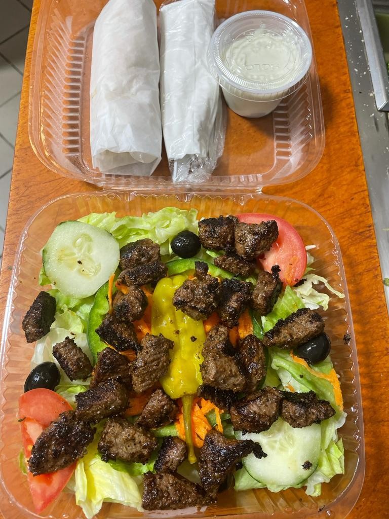 Steak Tips Garden Salad(Halal)