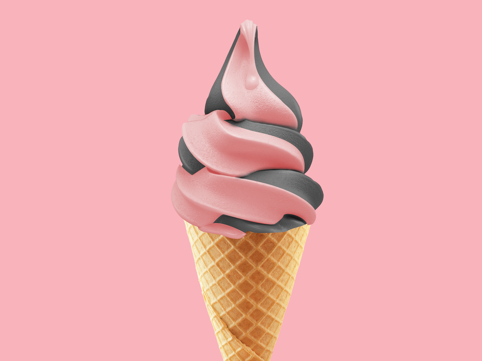 BlackPink Swirls Ice Cream