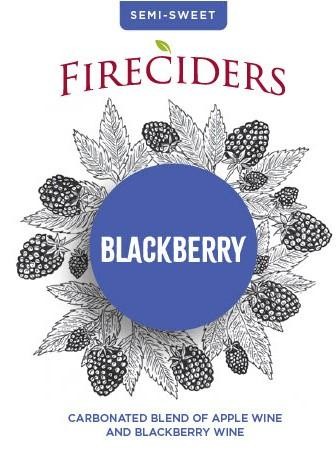 Blackberry Hard Cider-Fireside Winery