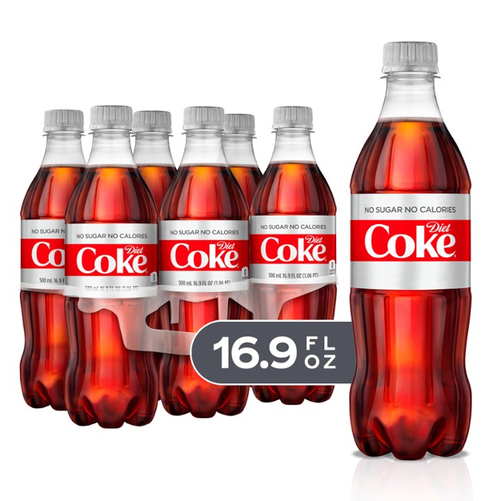 Diet Coke Soda - 16.9 Oz X 6 Pack