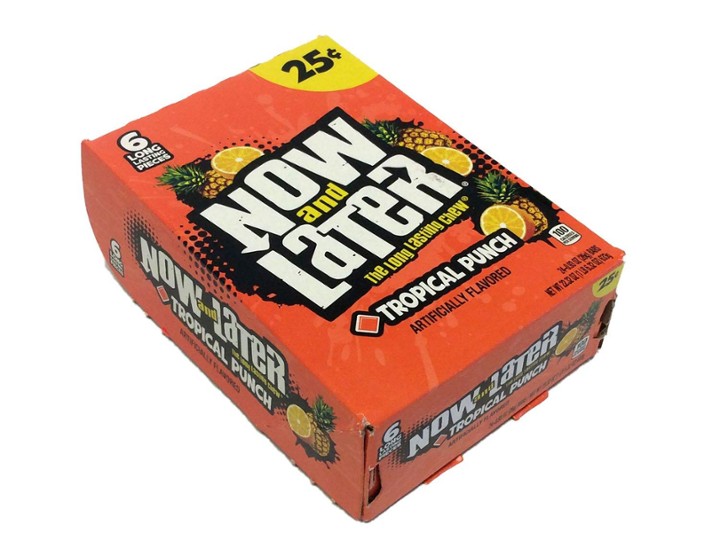 Now & Later - Tropical Punch - 0.93 Oz Pkg - 6-pack