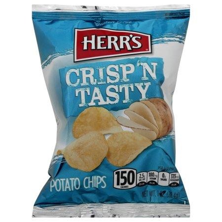 Herr's Regular Potato Chip Vend Pack, 1 Oz., 42 Count