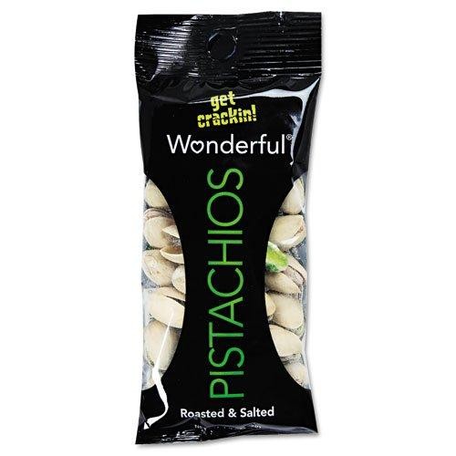 Wonderful Roasted and Salted Pistachios, 1.5 Oz, Pack of 24 Bags