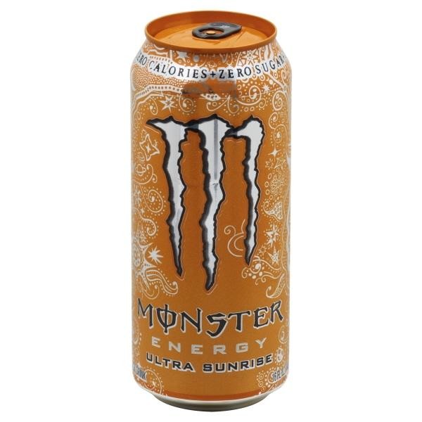 Monster Energy  Ultra Sunrise  Sugar Free Energy Drink  16 Fl Oz  Single