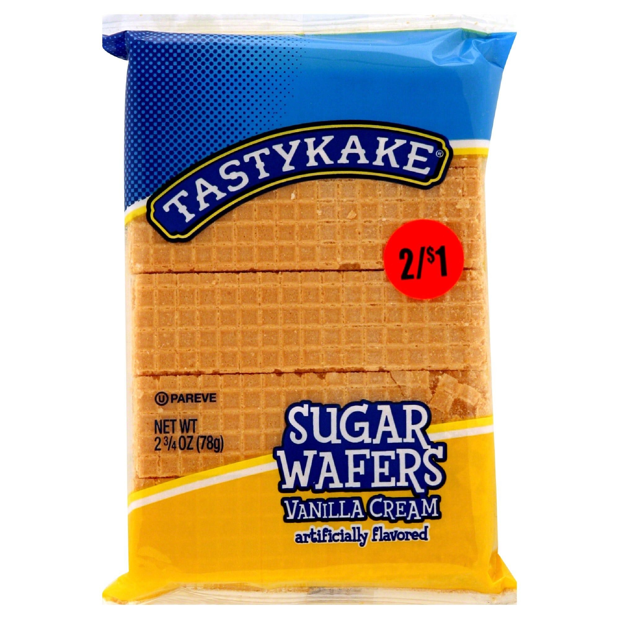 Tastykake Sugar Wagers, Vanilla Cream - 2.75 Oz