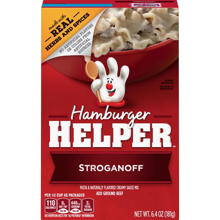 Hamburger Helper Stroganoff  Pasta & Creamy Sauce Mix  6.4 Oz.