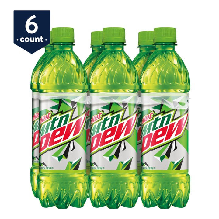 Mountain Dew Diet Soda - 16.9 Fl Oz X 6 Pack