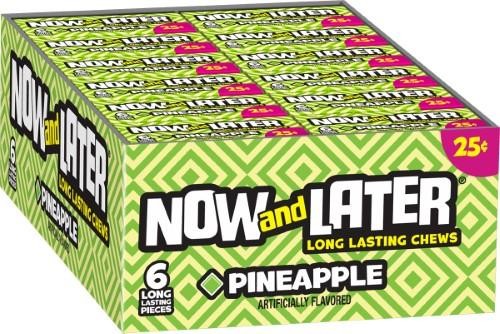 Now & Later - Pineapple - 0.93 Oz Pkg - 6-pack