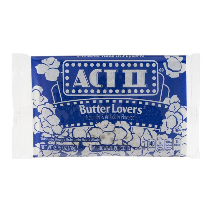Act II Butter Lovers Popcorn 2.75oz