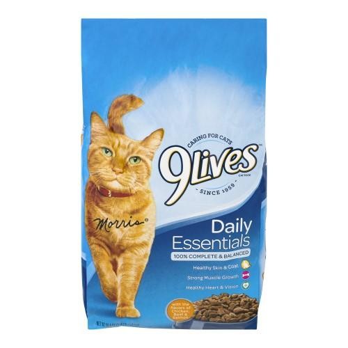 9Lives Daily Essentials Dry Cat Food  3.15-Pound Bag