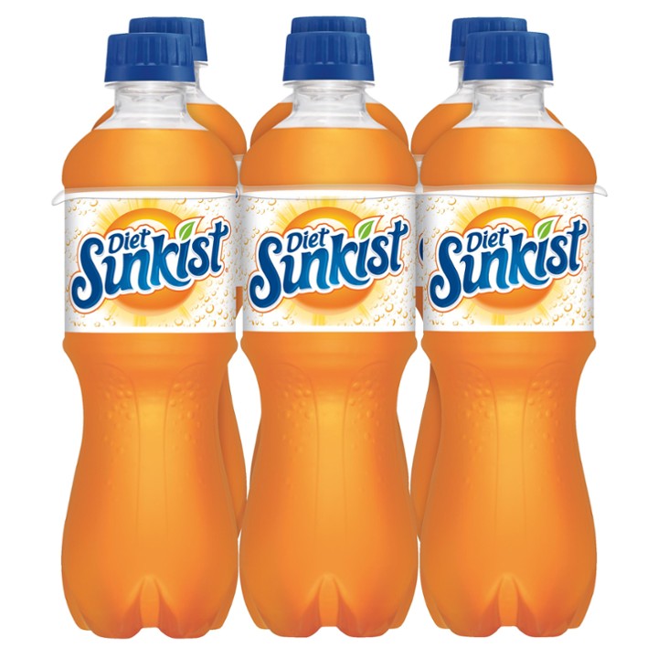 Diet Sunkist Orange Soda - 16.9 Fl Oz X 6 Pack